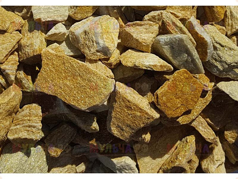 Kamenclub.ru: Щебень крошка желтый (ЗЛАТОЛИТ) фр. 20-40 мм.  купить в Ярославле златолит бежевый, золотистый, желтый декоративная каменная крошка 10800 руб/т   фото КАМЕНЬ КЛУБ