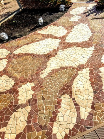 Kamenclub.ru: Песчаник брусчатка (Готика) art PSG-L-01  купить в Ярославле    2300 руб/кв.м   фото КАМЕНЬ КЛУБ