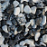 Kamenclub.ru: Мраморная крошка (щебень галтованный микс:зеленый-черный) фр.10-20 мм.  купить в Ярославле мрамор зеленый, черный декоративные ландшафтные окатанные округлые камни щебня 14500 руб/т   фото КАМЕНЬ КЛУБ