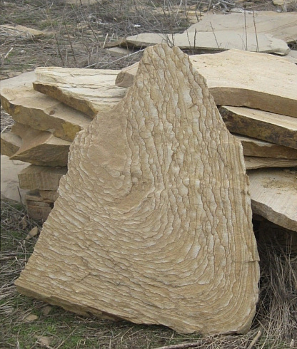 Kamenclub.ru: Форматный камень (плаха) пошаговая дорожка от 70-150 см (4 -12 см)  купить в Ярославле плитняк  форматный плаха желтый песчаник 9 000 руб/т   фото КАМЕНЬ КЛУБ