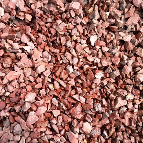 Kamenclub.ru: Щебень крошка красный (ЯШМА) фр. 20-40 мм.  купить в Ярославле яшма красный, бордовый декоративный ландшафтный щебень 9000 руб/т   фото КАМЕНЬ КЛУБ