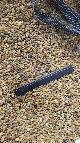 Kamenclub.ru: Галька окат (серо-желтая) фр.5-10 мм. купить  в Ярославле галька речная рыжий, желтый, рыжий, серо-желтый речная окатанная галька декоративная 5000 руб/т   фото КАМЕНЬ КЛУБ