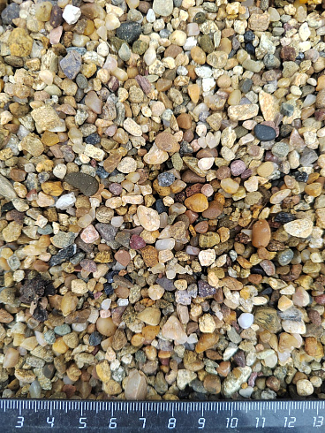 Галька речная окат (рыжая) фр.3-5 мм купить в Ярославле 