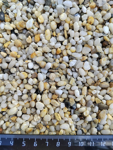 фото Галька крымская жемчужная фр. 3-5 мм. купить в Ярославле  в интернет-портале КАМЕНЬ КЛУБ