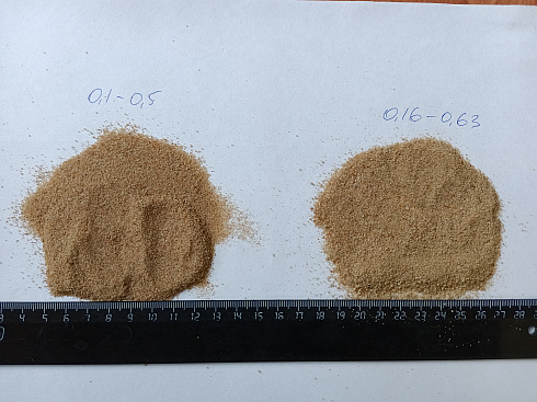 Кварцевый песок для площадок фр. 0,1-0,5 мм.  купить в Ярославле фото Камень Клуб