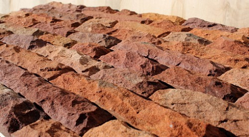 Kamenclub.ru: Песчаник (красный дракон) art PSK-5-03  купить в Ярославле    3350 руб/кв.м   фото КАМЕНЬ КЛУБ