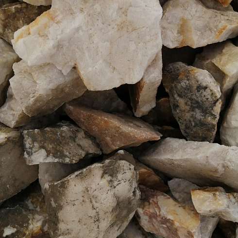 фото Кварц ( фр. 70-100 мм)  купить в Ярославле в интернет-портале КАМЕНЬ КЛУБ