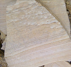 Kamenclub.ru: Песчаник пластушка желтый с рисунком (4-6 см)  купить в Ярославле плитняк пластушка желтый с рисунком песчаник 9 000 руб/м3   фото КАМЕНЬ КЛУБ