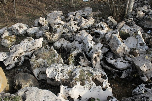 Kamenclub.ru: Выветренный известняк (степной) фр. 500-1500 мм.  купить в Ярославле    10000 руб/т   фото КАМЕНЬ КЛУБ