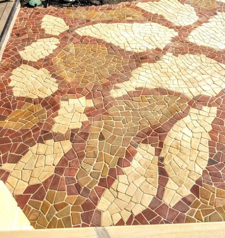 Kamenclub.ru: Песчаник брусчатка (Готика) art PSG-L-01  купить в Ярославле    2300 руб/кв.м   фото КАМЕНЬ КЛУБ